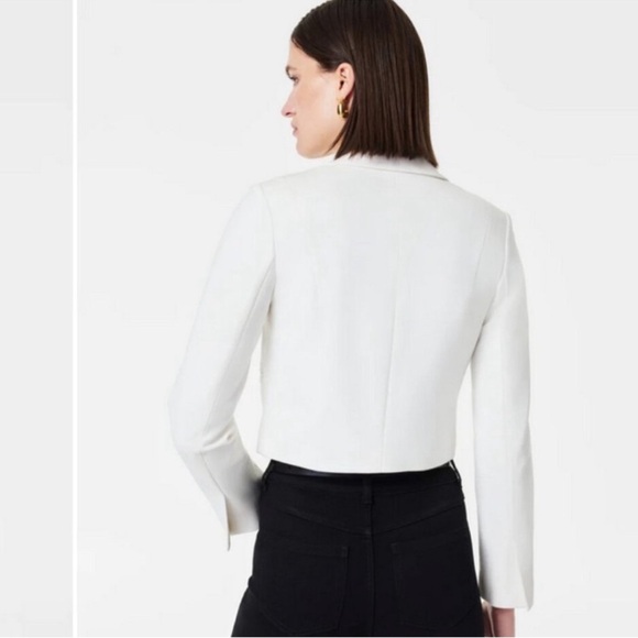 NWT - Spanx Ponte Crop Blazer - Powder - Size 3X - Picture 2 of 6
